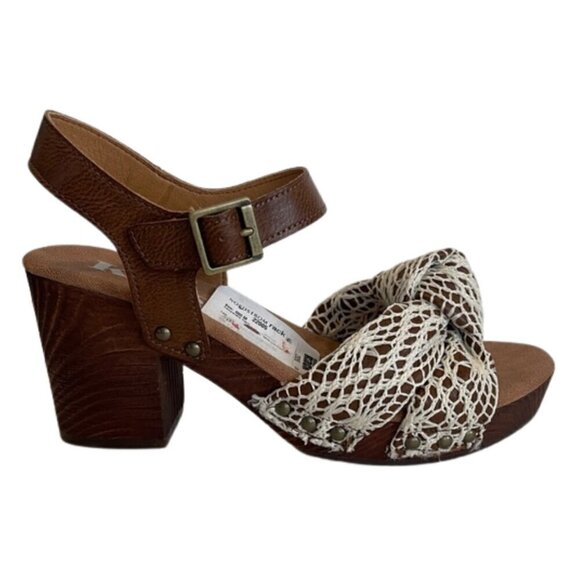Korks Shoes - Kork's Brown and White Women's Sandal Size 8
